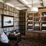 Midway Farmhouse, Bond Design Company, Office, Lighting and Art