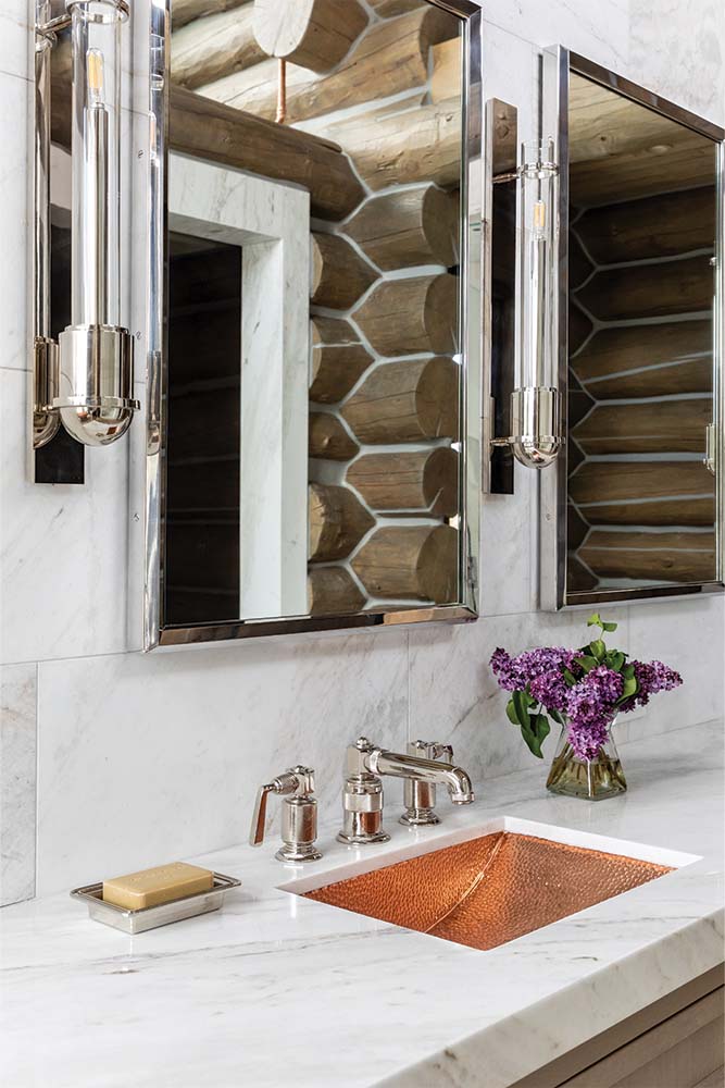 Into The Woods, Bond Design Company, Primary Bedroom and Bathroom, Copper Bathtub