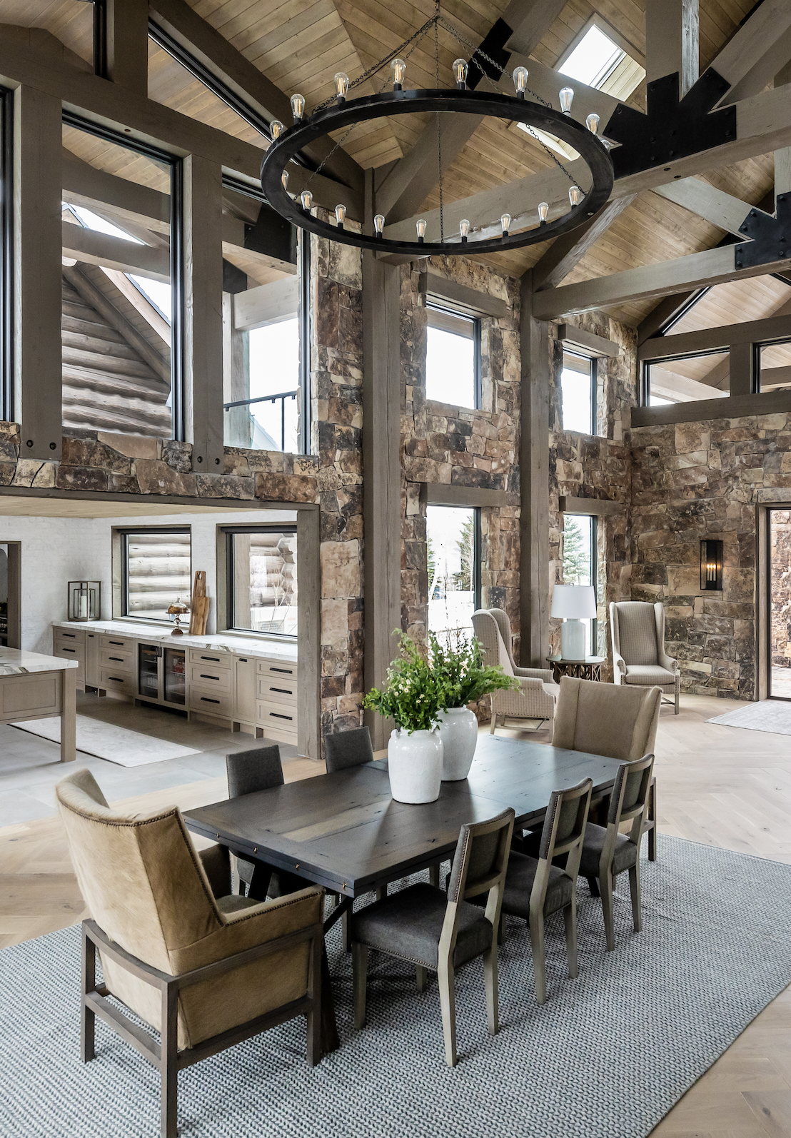 Dining Room Chandelier, Geoffrey Chandelier, Bond Design Company, Interior Design