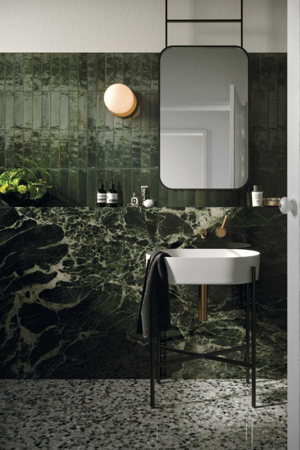 Our Favorite Statement Stones - Bond Design Company - Verde Aver Marble