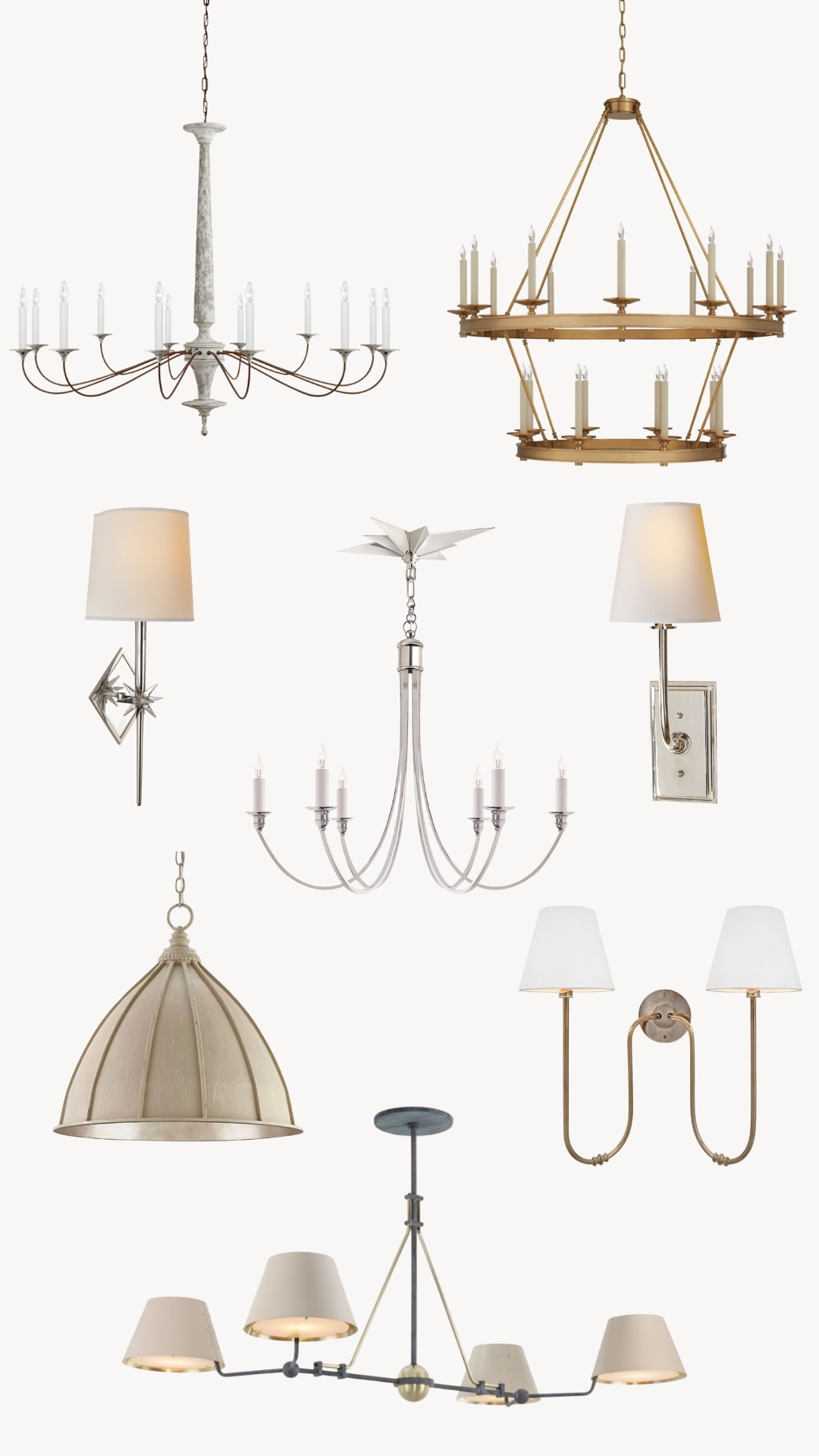 Favorite light fixtures, classic light fixtures, traditional light fixtures, gold chandelier, Bond Design Company, Utah interior design, Fresh Take On French